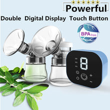 Load image into Gallery viewer, Double Electric Breast Pumps Powerful Intelligent Automatic Baby Breast Feeding Milk Bottle Nipple Accessories With USB BPA free
